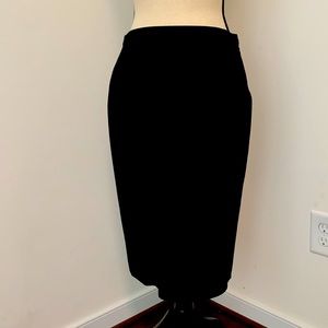 JCrew Classic Black Wool Pencil skirt size 8P